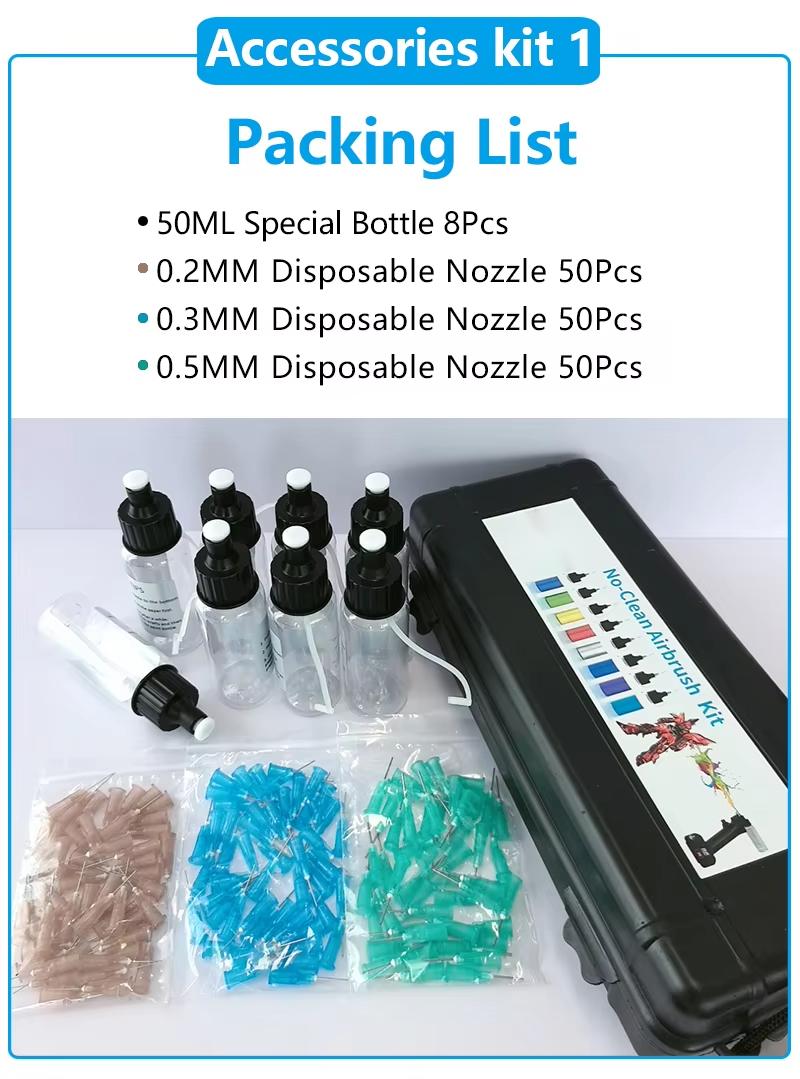 No-Clean Airbrush Accessory Kit 1