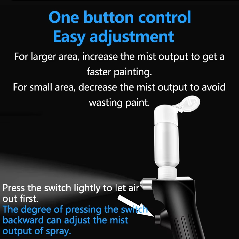 Upgraded No-Clean Airbrush with 0.3mm & 0.5mm Spray Modules
