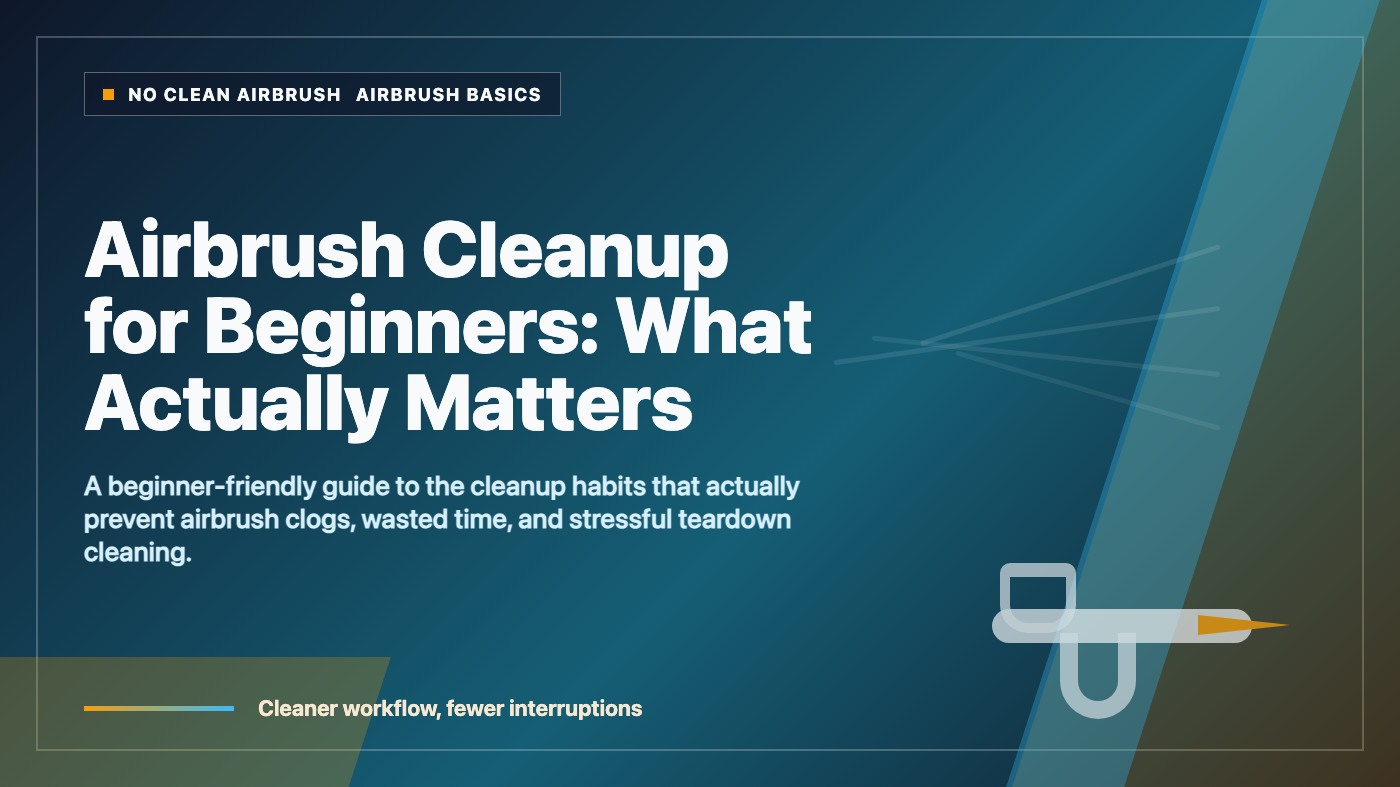 Airbrush Cleanup for Beginners: What Actually Matters